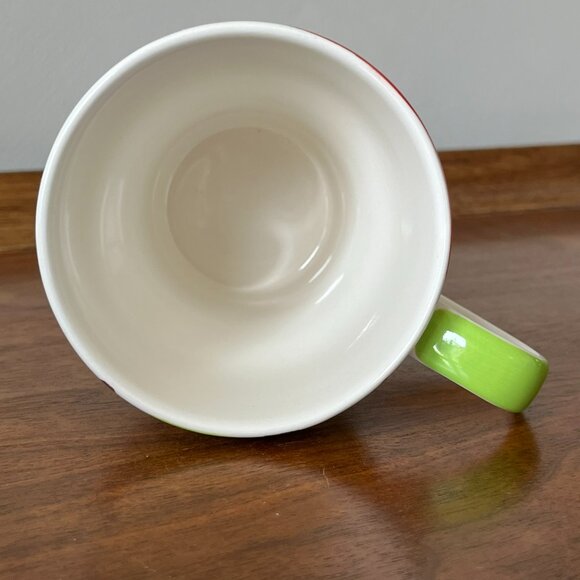 Hues N Brews Floral Mug Abstract Coffee Cup Red Brown Green Blue Orange Thailand - Picture 6 of 8